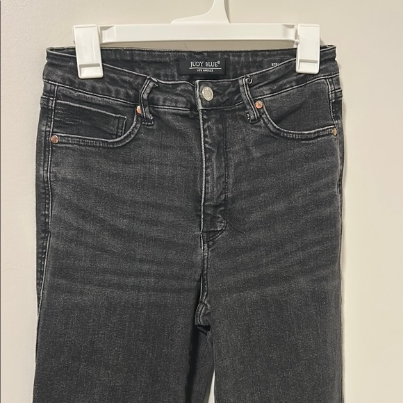 Judy Blue Black Straight Fit Jeans 31.5 Inseam Size 11/30 - Picture 1 of 6